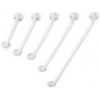 Steel Grab Bars – White Powder Coated 12"
