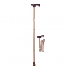 Aluminium Folding Walking Stick – Bronze