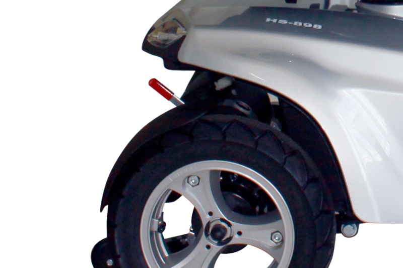  lever at the back of the scooter, to change from D (drive) to Neutral 
